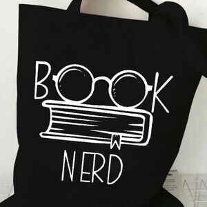 Minimalist Book Nerd tote!